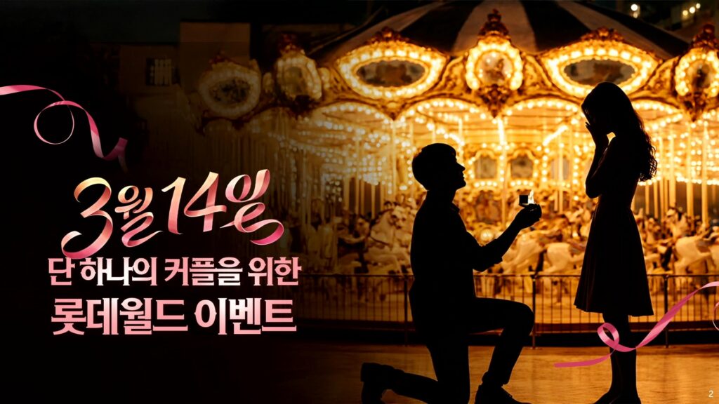 [온라인 스트리밍] 롯데월드 화이트데이 야간 대관 이벤트 당첨자 라이브